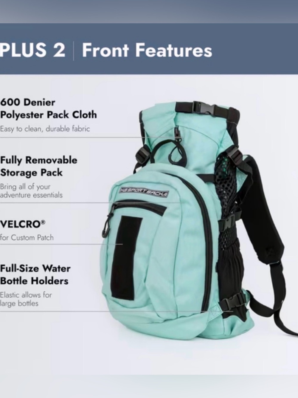 K9 Plus 2 Backpack - Picture 2 of 16